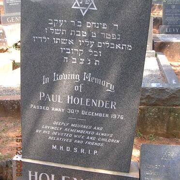HOLENDER Paul -1976
