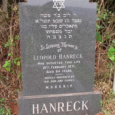 HANRECK Leopold -1971