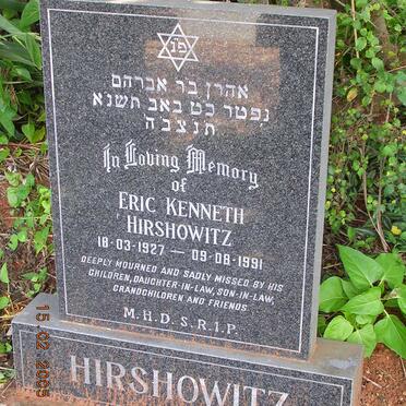 HIRSHOWITZ Eric Kenneth 1927-1991