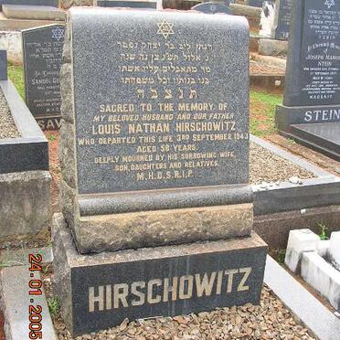 HIRSCHOWITZ Louis Nathan -1943