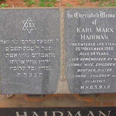 HAIRMAN Karl Marx -1968