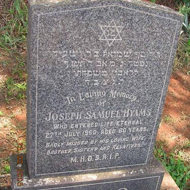 HYAMS Joseph Samuel -1960