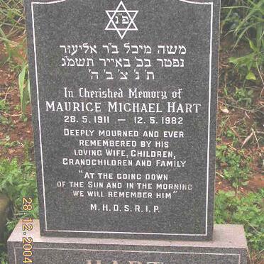 HART Maurice Michael 1911-1982