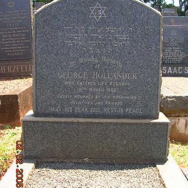 HOLLANDER George -1958