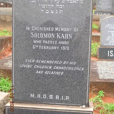 KAHN Solomon -1976