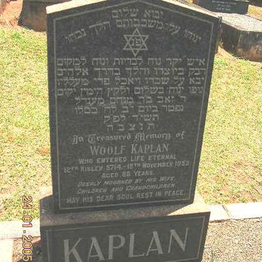 KAPLAN Woolf -1953