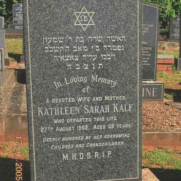 KALF Kathleen Sarah -1962