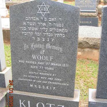 KLOTZ Woolf -1971