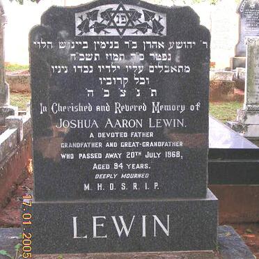 LEWIN Joshua Aaron -1968