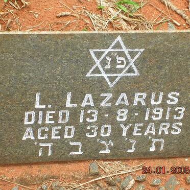 LAZARUS L. -1913