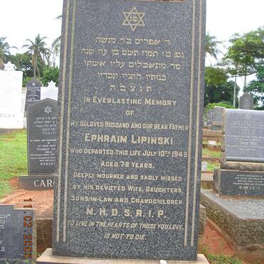 LIPINSKI Ephraim -1949