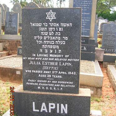 LAPIN Julia Esther -1943