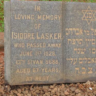 LASKER Isidore -1928