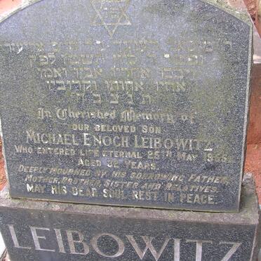 LEIBOWITZ Michael Enoch -1955