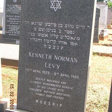 LEVY Kenneth Norman 1929-1980