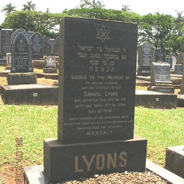 LYONS Samuel -1944