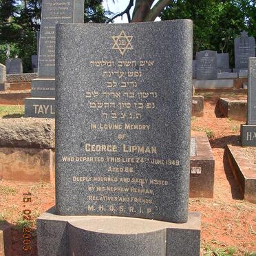 LIPMAN George -1949
