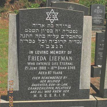 LIEFMAN Frieda -1989