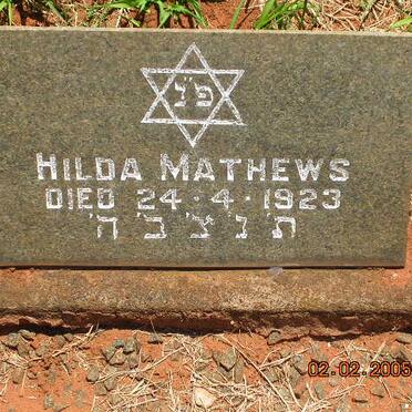 MATHEWS Hilda -1923