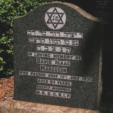 MARCUSON David Isaac -1939