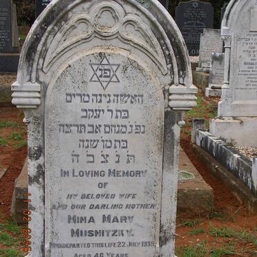 MUSNITZKY Mina Mary -1935