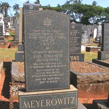 MEYEROWITZ Saul Alexander -1960