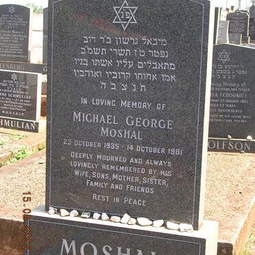 MOSHAL Michael George 1935-1981