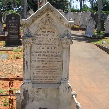 MORRIS Nathan David -1906 &amp; Elizabeth -1938