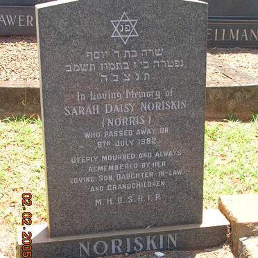 NORISKIN Sarah Daisy nee NORRIS -1982