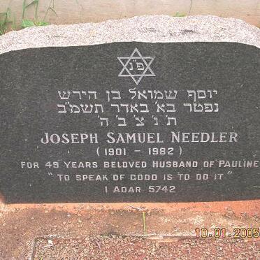 NEEDLER Joseph Samuel 1901-1982