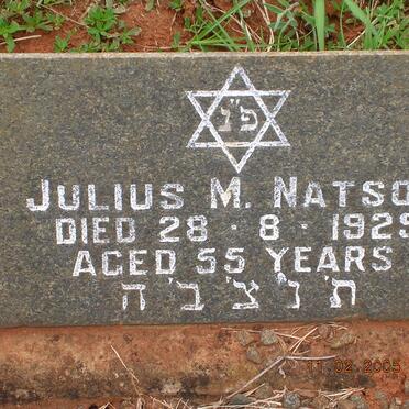 NATSON Julius M. -1929