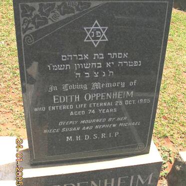 OPPENHEIM Edith -19?5