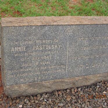 PASTOLSKY Annie -1943