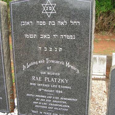 PLATZKY Rae -1986