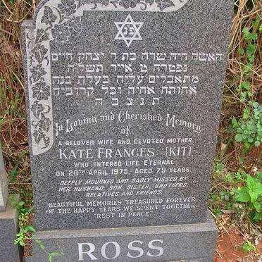ROSS Kate Frances -1975