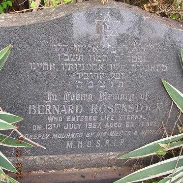 ROSENSTOCK Bernard -1967