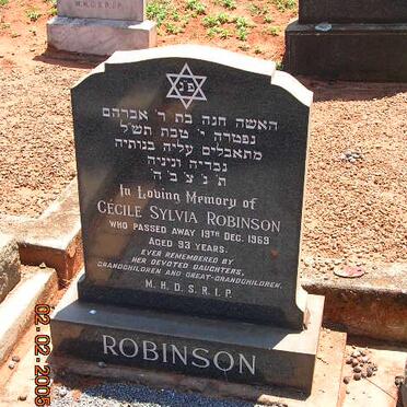 ROBINSON Cecile Sylvia -1969
