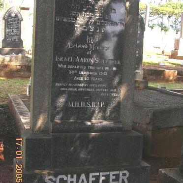 SCHAFFER Israel Aaron -1942