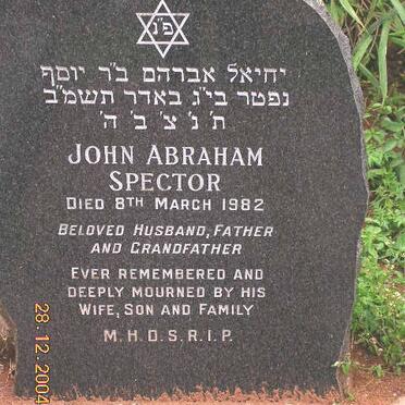 SPECTOR John Abraham -1982