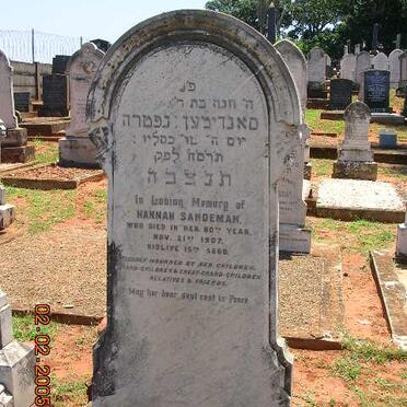 SANDEMAN Hannah -1907