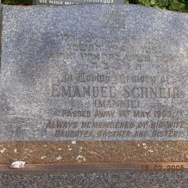 SCHNEIR Emanuel -1963