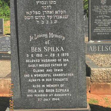 SPILKA Ben 1912-1979