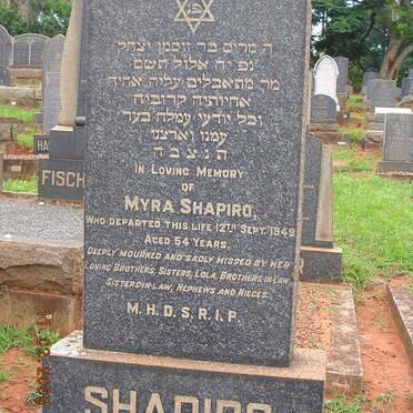 SHAPIRO Myra -1949