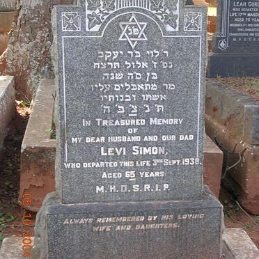 SIMON Levi -1938