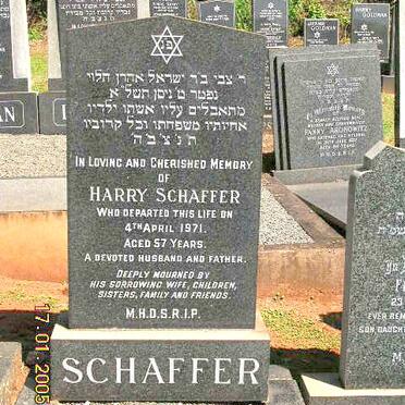 SCHAFFER Harry -1971