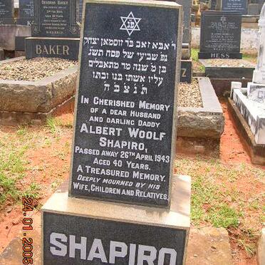 SHAPIRO Albert Woolf -1943