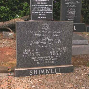 SHIMWELL Shimmie 1894-1977 &amp; Mabel 1896-1979