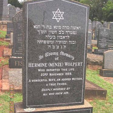 WOLPERT Hermine nee MINZE -1959