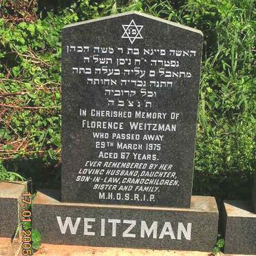 WEITZMAN Florence -1975