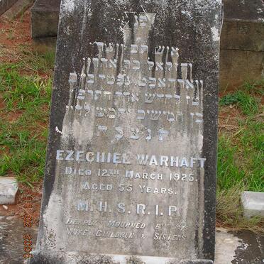 WARHAFT Ezechiel -1925